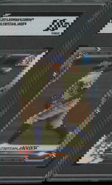 2021 Bowman Chrome CRISTIAN JAVIER Prizm SGC 10 GEM MINT RC Astros 