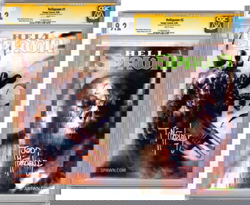 HELLSPAWN #1-2 CGC-SS 9.2-9.2 SIGNED BY TODD MCFARLANE BENDIS COVER & ART 2000