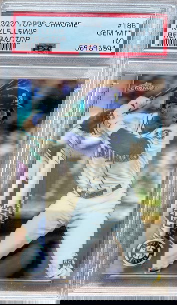 2020 Topps Chrome Kyle Lewis Refractor PSA 10