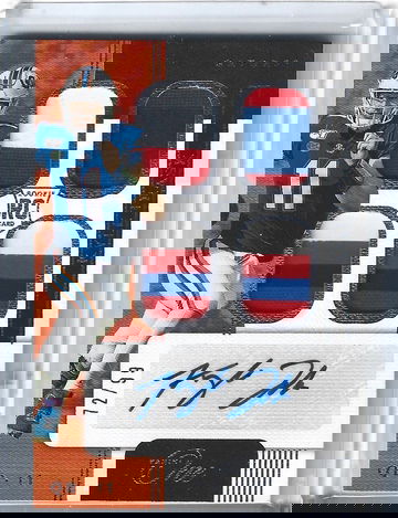 KYLE TRASK 2021 PANINI ONE ROOKIE QUAD PATCH AUTOGRAPH AUTO #72/99 BUCCANEERS!