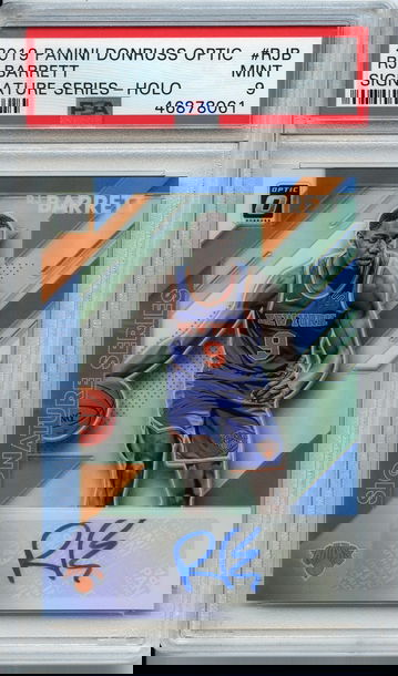 RJ Barrett Optic Holo Auto Signature Series PSA 9