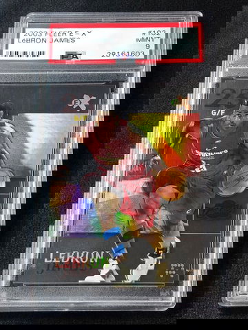 2003-04 Fleer E-X Lebron James Rookie RC PSA 9!