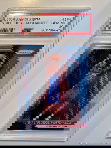 2018 Panini Prizm Shai Gilgeous-Alexander SGA Base ROOKIE RC #184 PSA 10