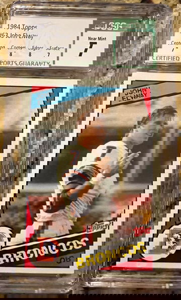 1984 John Elway Topps CSG 7