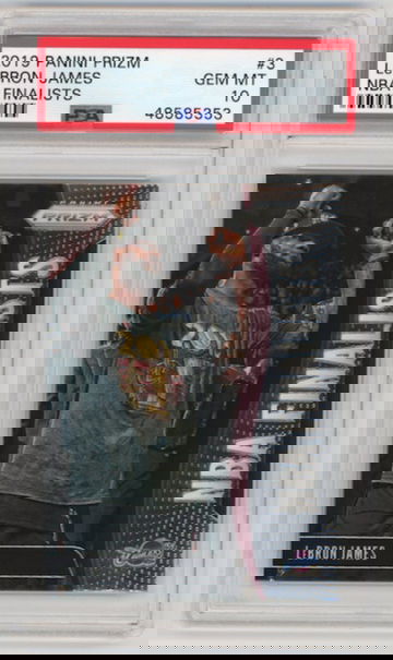 LeBron James 2019 Prizm NBA Finalists PSA 10