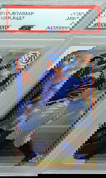 2015 BOWMAN #150 JAVIER BAEZ  PSA 9