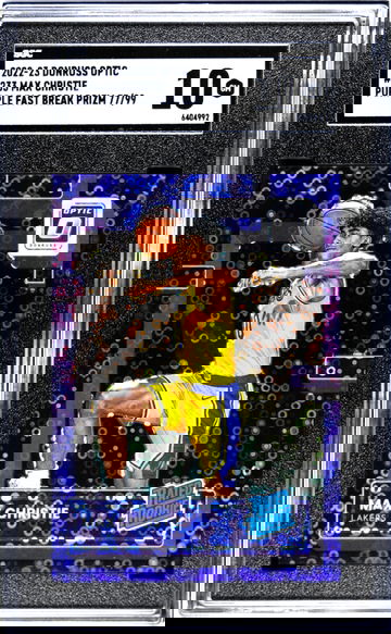 2022-23 Donruss Optic #233 Max Christie Purple Fast Break Prizm SGC 10