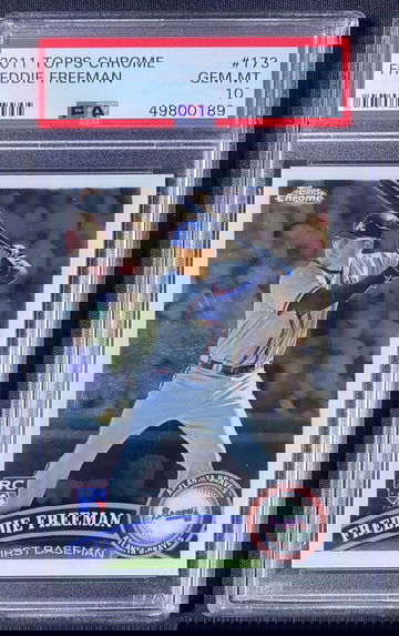 2011 Topps Chrome Freddie Freeman Rookie Card PSA 10