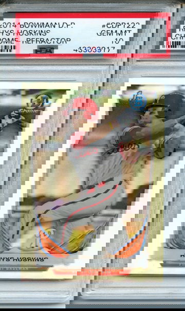 2014 Bowman Chrome Draft Picks Rhys Hoskins #CDP122 PSA Gem Mint 10