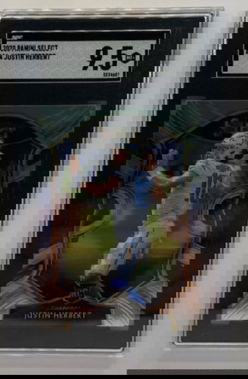 2020 Panini Select Concourse #44 Justin Herbert Los Angeles Chargers RC~ SGC 9.5 