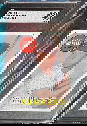 1969 Mickey Mantle #500 Topps WHITE LETTERS SGC 4