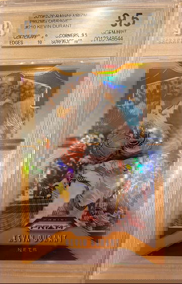 2019 Prizm Orange Holo Kevin Durant SP /49 BGS 9.5 GEM MINT