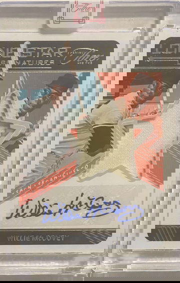 2022 Panini Three and Two Willie McCovey Player-Worn Patch Auto 14/25!