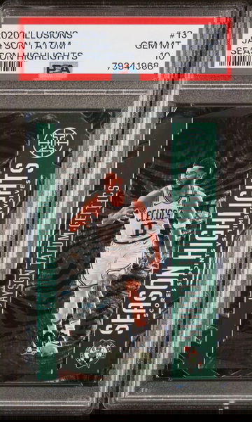 2020 Panini Illusions #13 Jayson Tatum Season Highlights - Graded PSA 10 Gem MT.