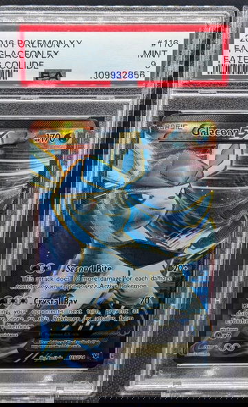Glaceon EX Full Art 116/124 PSA 9 MINT 2016 XY Fates Collide Pokemon