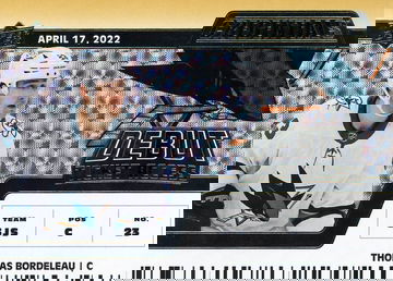 2022 Upper Deck Credentials Debut Thomas Bordeleau #169 /5