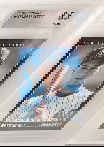 1993 Derek Jeter Pinnacle #457 BGS 8.5 