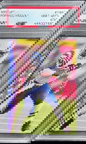 1995 Upper Deck SP #146 Marshall Faulk PSA 8.5 NM-MT+ Error Football Card 1/1?