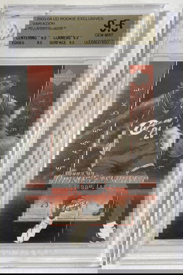 2003 UD Rookie Exclusives Variation #1 LeBron James BGS 9.5 TRUE GEM