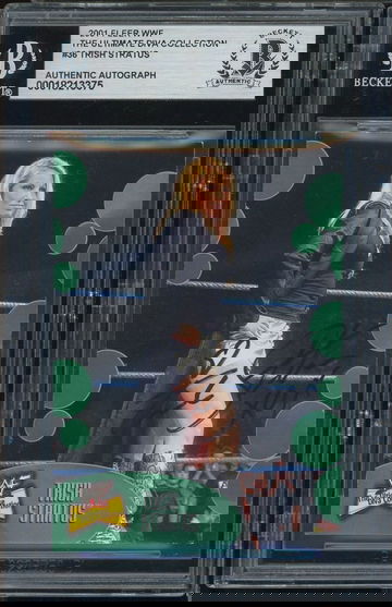  TRISH STRATUS Autograph Rookie Auto 2001 Fleer WWF Ultimate Divas Beckett BAS RC