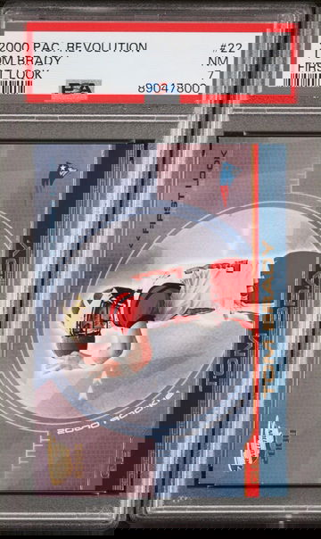 2000 Pacific Revolution Tom Brady First Look Rookie PSA 7