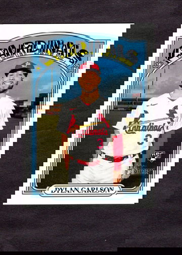 2021 Topps Heritage 1972 Oversized Box Topper #OB-DP Dylan Carlson Rookie RC