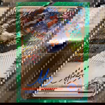 2020 1st Bowman Chrome Francisco Alvarez Green Shimmer Auto #D/99