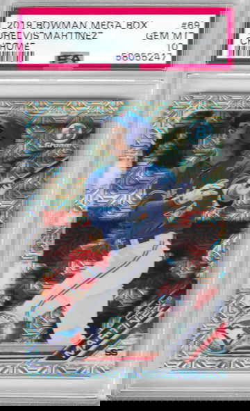 2019 Bowman Mega Box Orelvis Martinez Chrome Refractor PSA 10