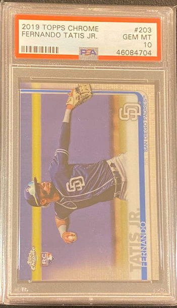 2019 Topps Chrome Fernando Tatis RC PSA 10