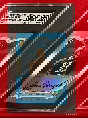 2003 DONRUSS CLASSICS #145 SAMMY BAUGH SIGNIFICANT SIGNATURES /200 SGC8.5/10💪.