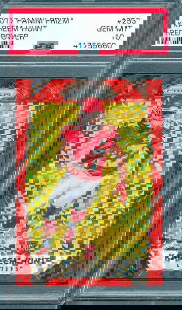 Kareem Hunt 2017 Prizm Red Power