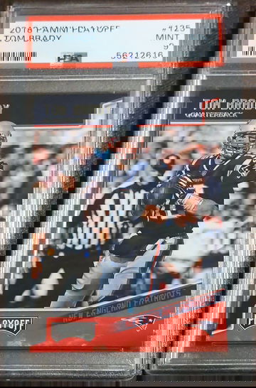 2018 Playoff, #125, Tom Brady, PSA 9