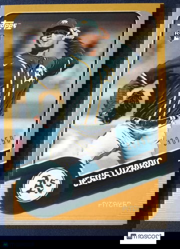 JESUS LUZARDO 2020 Topps Brooklyn Collection #44 Gold SP #30/50 Rookie RC A's