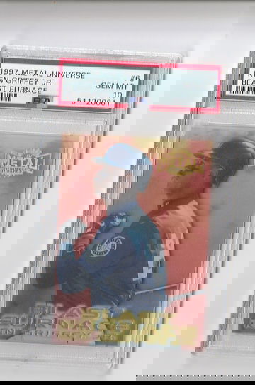 PSA 10 GEM MINT 1997 METAL UNIVERSE BLAST FURNACE KEN GRIFFEY JR  CARD #8