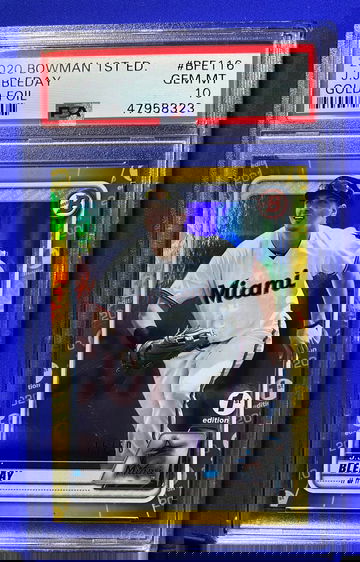 2020 Bowman 1st Edition Gold Foil JJ Bleday /50 PSA 10