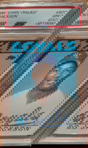 1986 Topps Traded Bo Jackson PSA 9 (OC)
