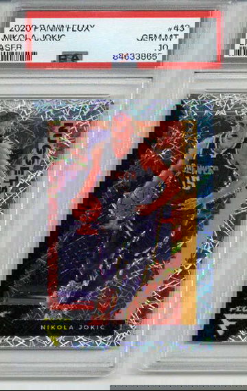 2020 PANINI FLUX LASER #43 NIKOLA JOKIC CARD DENVER NUGGETS PSA 10 LOW POP