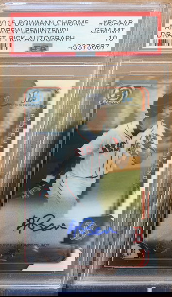 Andrew Benintendi auto PSA 10