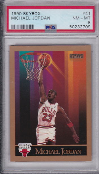 1990 Skybox Michael Jordan PSA 8 NM-MT