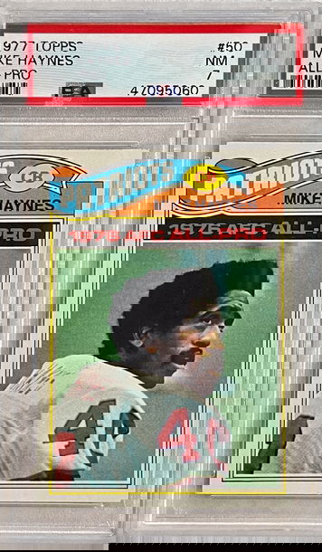 1977 Topps Mike Haynes Rookie #50 PSA 7