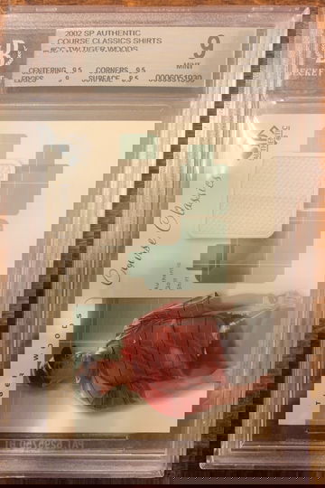 Tiger Woods SP Shirt card BGS 9