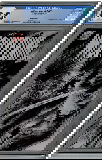 Wolverine 51 CGC 9.8 Simone Bianchi B&W variant cover Sabretooth