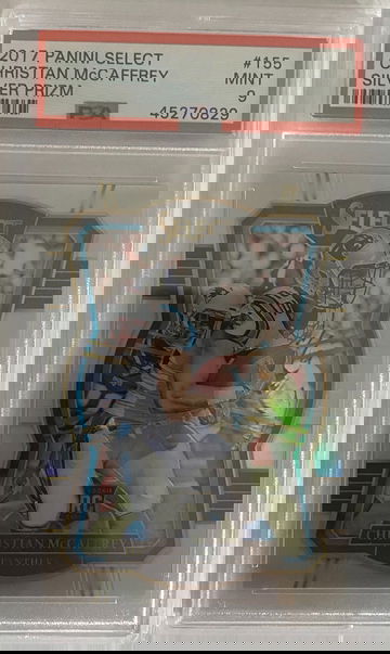 2017 Panini Select Christian McCaffrey Silver Prizm PSA 9 #155