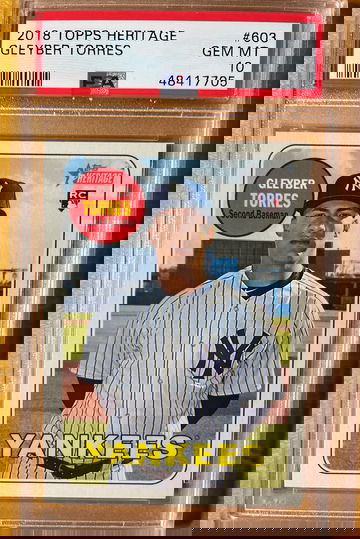 2018 Topps Heritage Gleyber Torres PSA 10