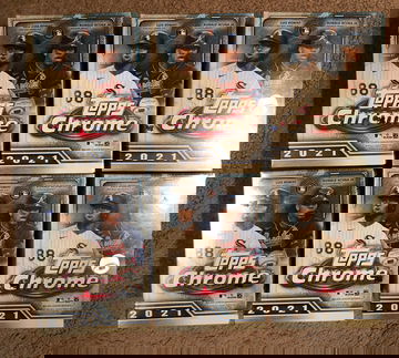 2021 Topps Chrome Baseball Blaster Box Lot of 6