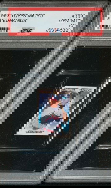 1993 Topps Micro Jim Edmonds #799 PSA 10 [BL-1C.5]