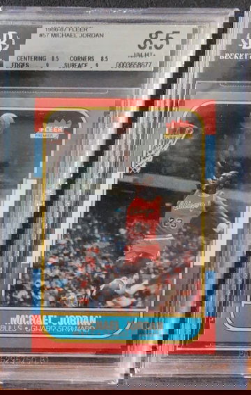 1986 Fleer Michael Jordan BGS 8.5