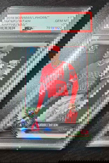 2018 Bowman Chrome Rookie Shohei Ohtani Carrying Bag SP, Variation, GEM MINT PSA10