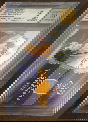 2005 Upper Deck Performance Clause Jersey Autograph /50 BGS 9