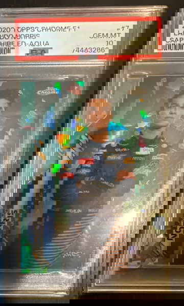 2020 Lando Norris Sappire Aqua PSA 10